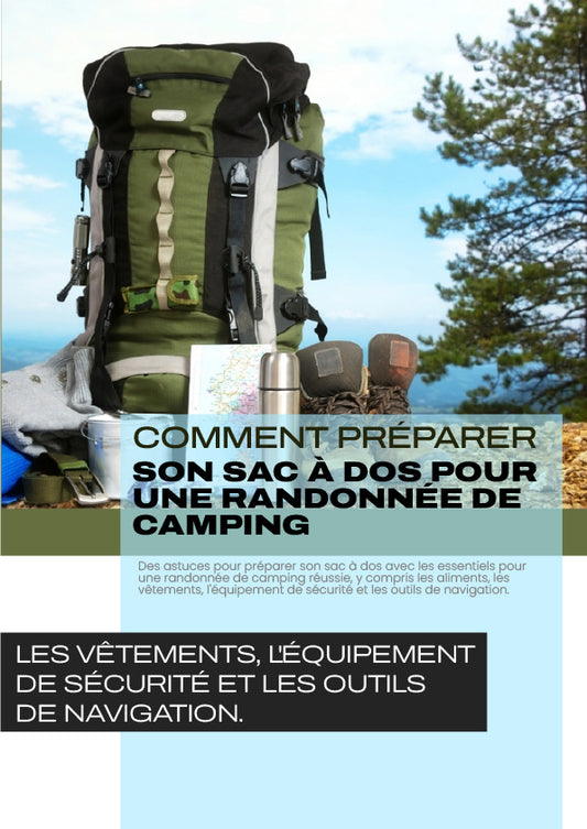 COMMENT PRÉPARER SON SAC À DOS POUR UNE RANDONNÉE DE  CAMPING