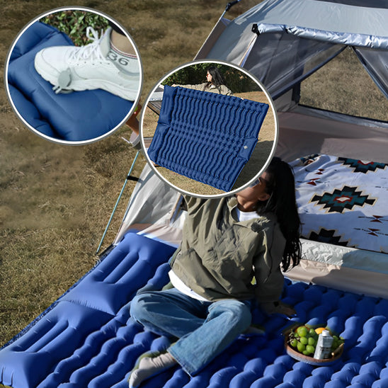 Matelas de camping gonflable 2 places