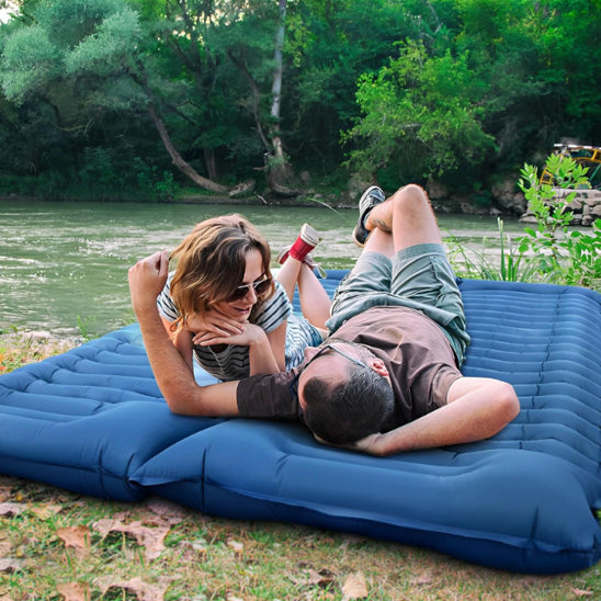 Matelas de camping gonflable 2 places