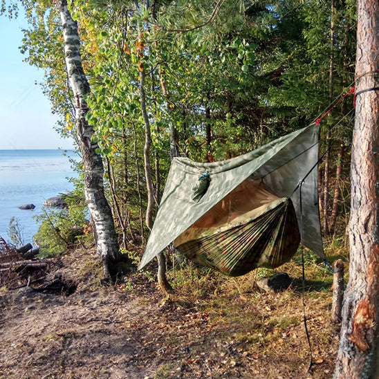 Hamac ultra léger avec filet anti-moustiques pour camping